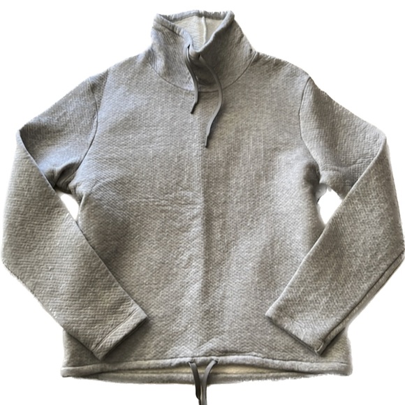 🎯Club Monaco Textured Sweatshirt Gray Size Large - Picture 1 of 12